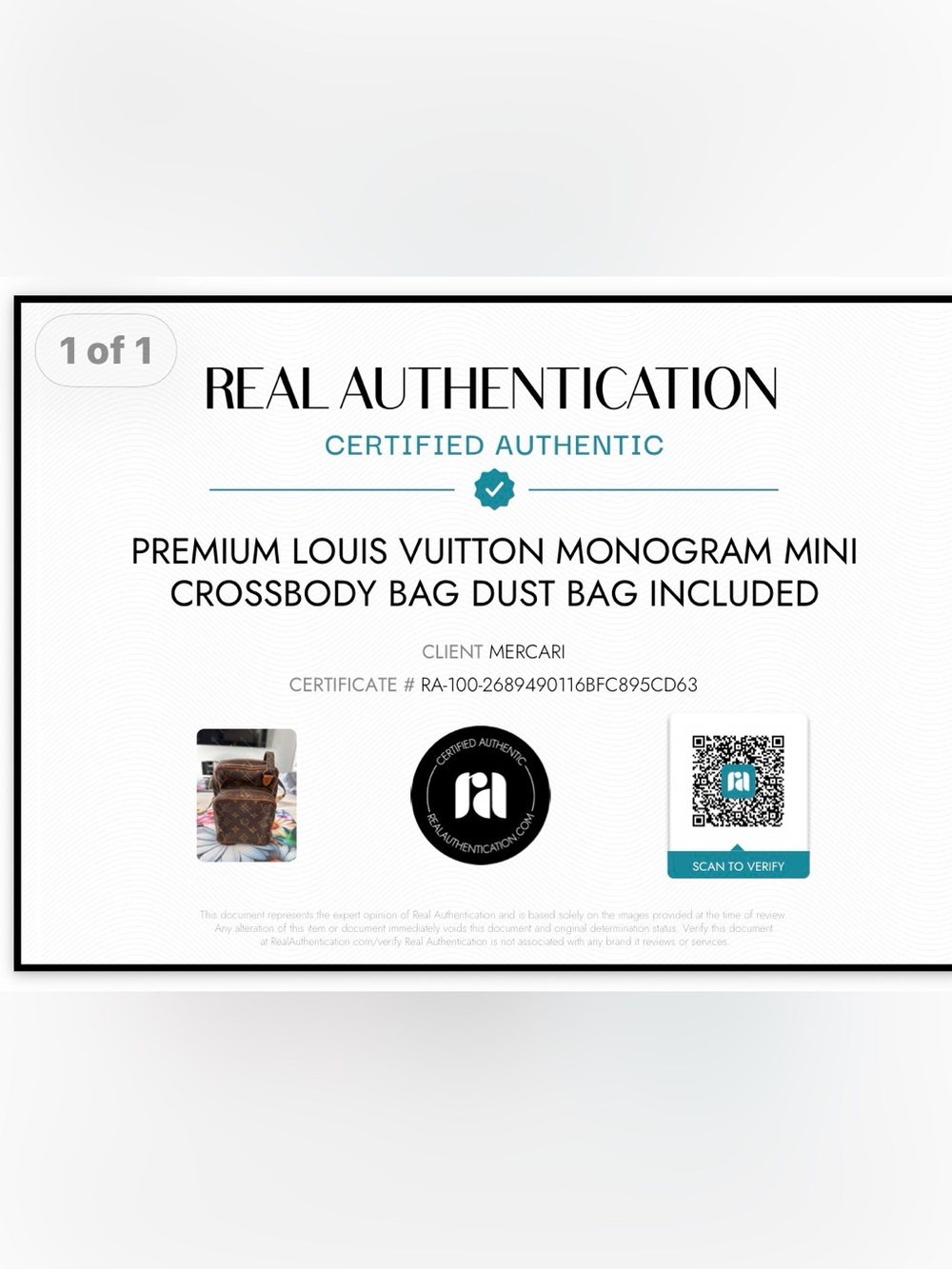 Louis Vuitton Monogram Mini Crossbody Bag Vintage Authenticated MAKE AN OFFER - Picture 2 of 11